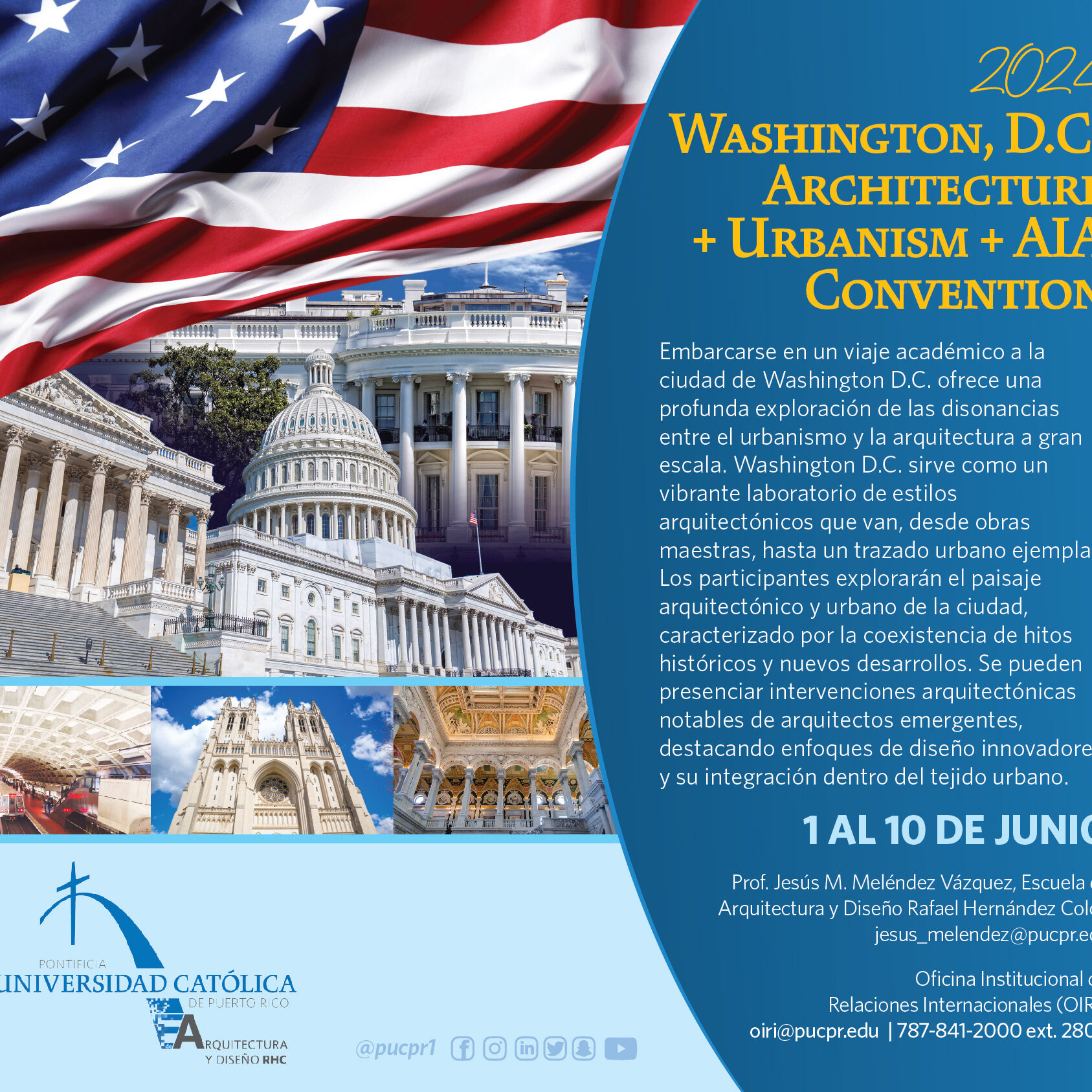 Viaje Académico Arquitectura Washington DC 2024