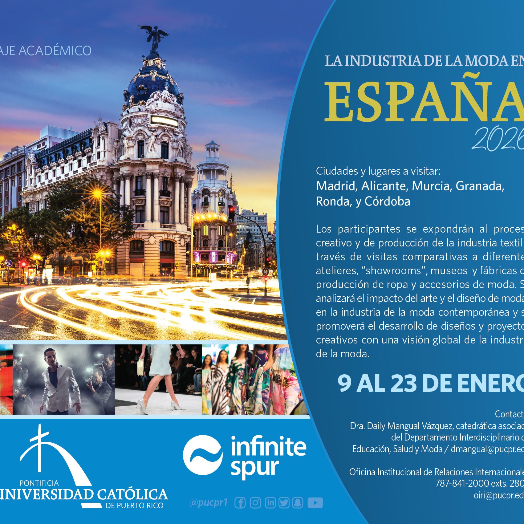 Viaje Académico Diseño de Modas España 2026