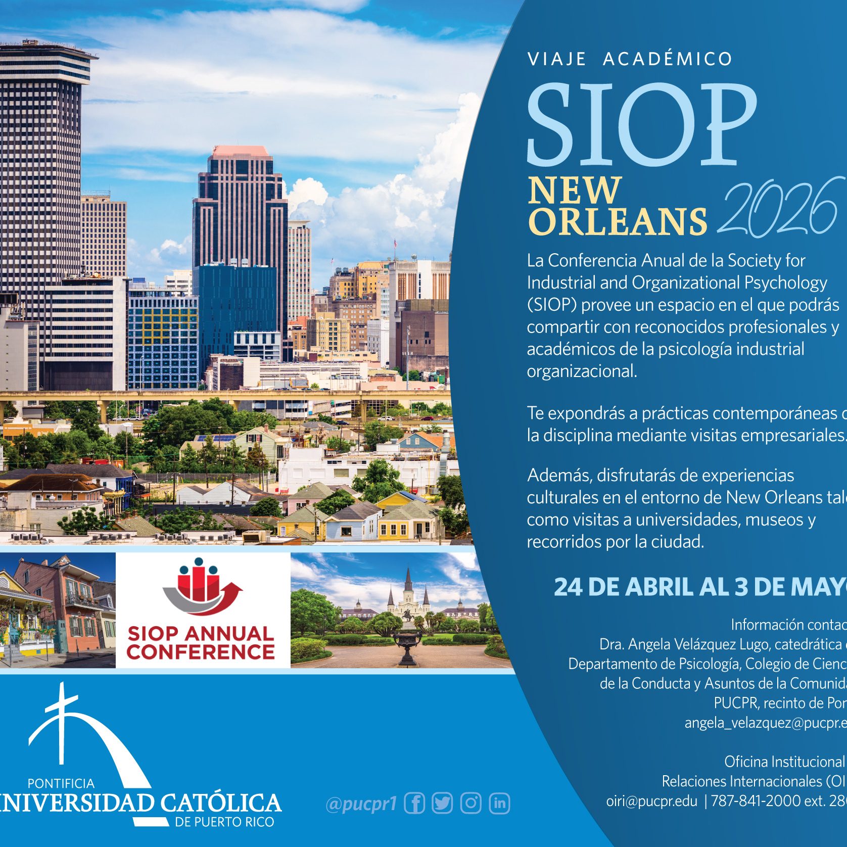 Viaje SIOP New Orleans 2026